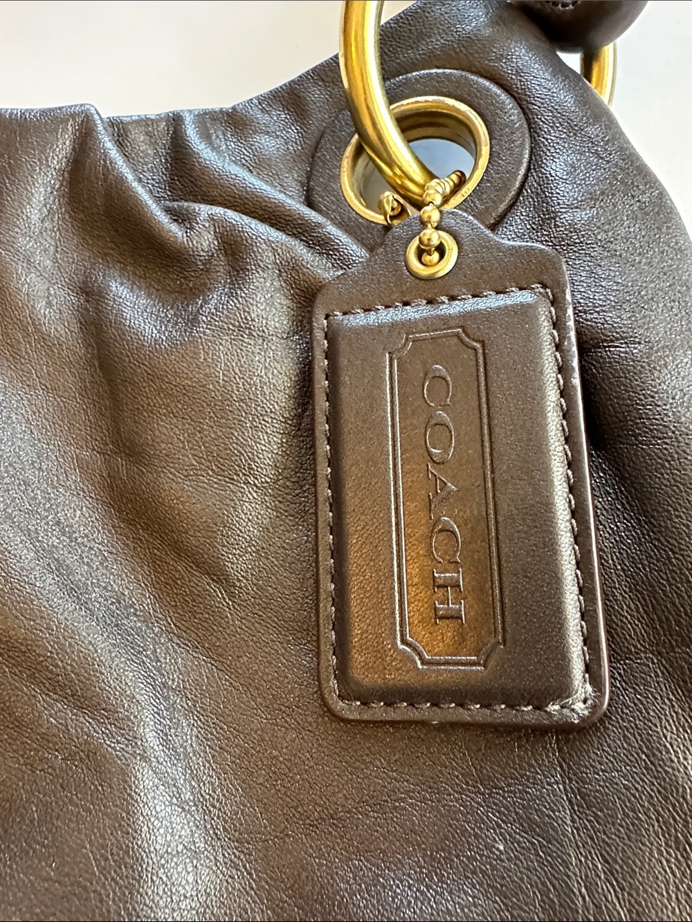 Coach Ashley Medium Leather Hobo Bag - Picture 2 of 8